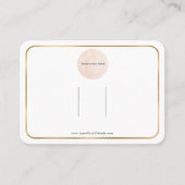 Haarklemtoon horizontaal op de regenboogbalk van u visitekaartje (Voorkant)