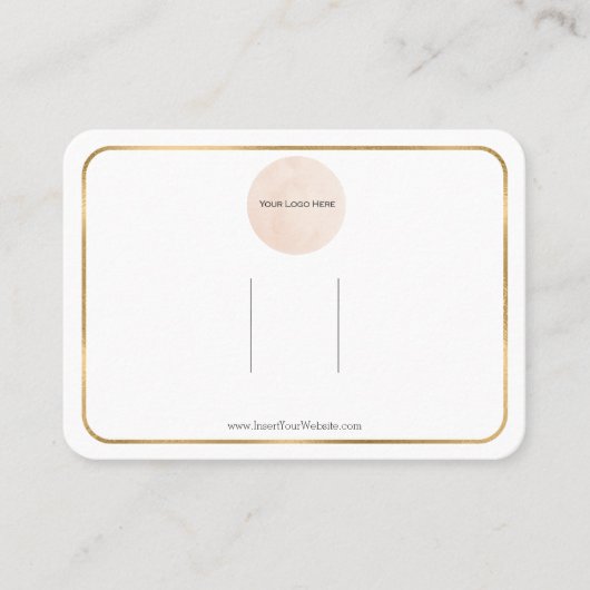 Haarklemtoon horizontaal op de regenboogbalk van u visitekaartje (Voorkant)