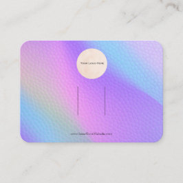 Haarklemtoon horizontaal op de regenboogbalk van u visitekaartje