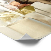 Haarkleurafdruk omhoog poster (Hoek)