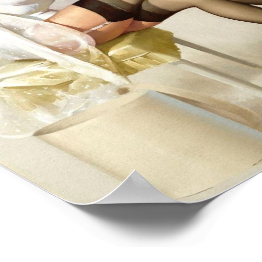 Haarkleurafdruk omhoog poster (Hoek)