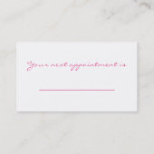 Haarkleurig Visitekaartje Afsprakenkaartje (Achterkant)