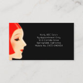 Haarkleurist Stylist Salon Professionals Expert Visitekaartje (Achterkant)