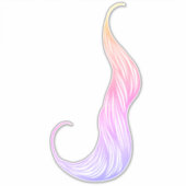 Haarkleurmaker Stylist Roze en Violet Hair Curl Sticker (Voorkant)