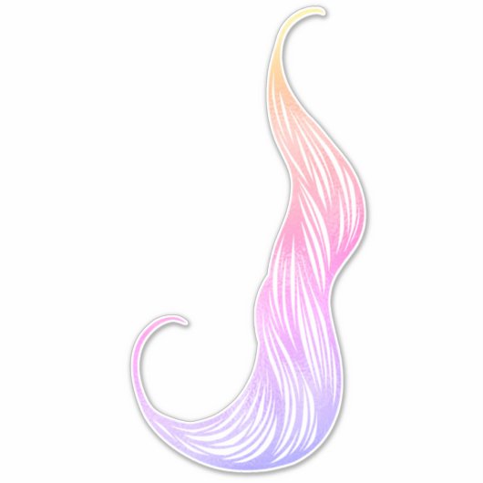 Haarkleurmaker Stylist Roze en Violet Hair Curl Sticker (Voorkant)