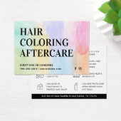 Haarkleurstof Aftercare Visitekaartje (Bureau)
