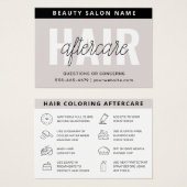 Haarkleurstof Aftercare Visitekaartje (Voorkant /achterkant)