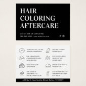 Haarkleurstof Aftercare Visitekaartje (Voorkant /achterkant)