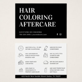 Haarkleurstof Aftercare Visitekaartje