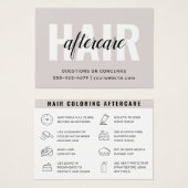Haarkleurstof Aftercare Visitekaartje (Voorkant /achterkant)