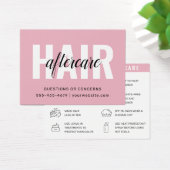 Haarkleurstof Aftercare Visitekaartje (Bureau)
