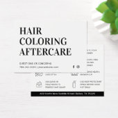 Haarkleurstof Aftercare Visitekaartje (Bureau)