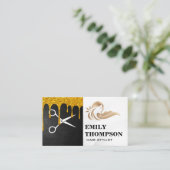 Haarkleurstof en schaar | Hair Stylist Visitekaartje (Staand voorkant)