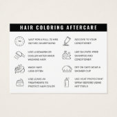 Haarkleurstof Moderne haarkleurstof Aftercare Kaar Visitekaartje (Achterkant)