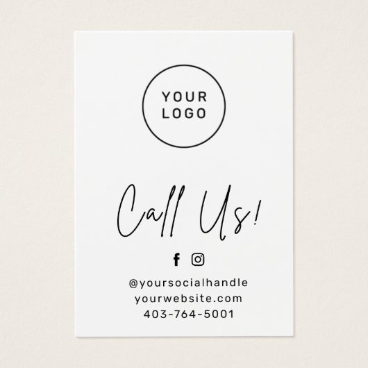 Haarkleurstof Moderne haarkleurstof Aftercare Kaar Visitekaartje (Voorkant)