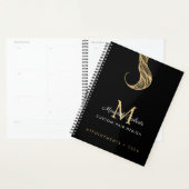 Haarkleurstof Stylist Salon Goud Zwart Monogram Planner (Display)