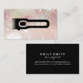 Haarknipapparatuur | Kapper | Star Dust Glow Bokeh Visitekaartje (Voorkant / Achterkant)