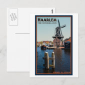 Haarlem - Adriaan Windmill Briefkaart (Voorkant / Achterkant)