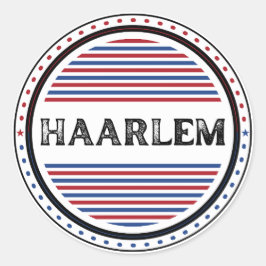 Haarlem City Pride Embleem – Nederlandse identitei Ronde Sticker