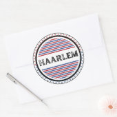 Haarlem City Pride Embleem – Nederlandse identitei Ronde Sticker (Envelop)