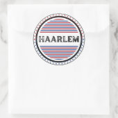 Haarlem City Pride Embleem – Nederlandse identitei Ronde Sticker (Tas)