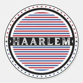 Haarlem City Pride Emblem – Dutch Identity Ronde Sticker