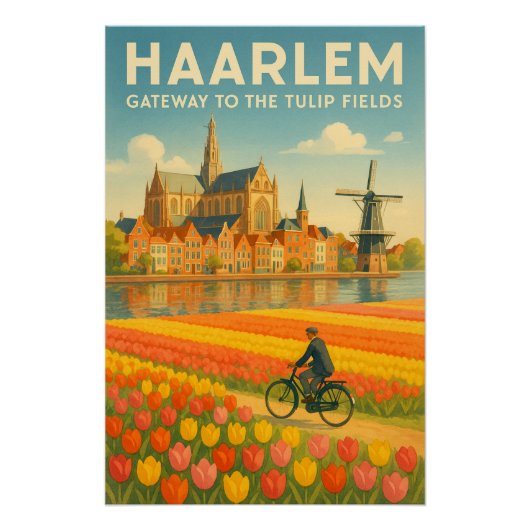 HAARLEM – Gateway to the Tulip Fields Perfect Poster (Voorkant)