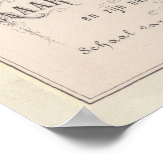  Haarlem Netherlands Map (1874) Poster (Hoek)