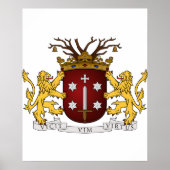 Haarlem wapen, Nederland Poster (Voorkant)