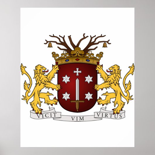 Haarlem wapen, Nederland Poster (Voorkant)