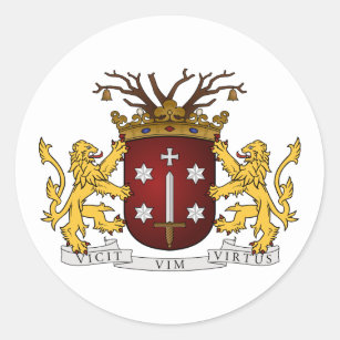 Haarlem wapen, Nederland Ronde Sticker