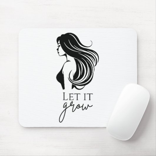 Haarlengte Check Groeikaart Vrouwen _1 Muismat (Met muis)