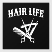 Haarleven - Kapper Raamsticker (Vel)