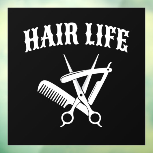 Haarleven - Kapper Raamsticker (Vel 3)