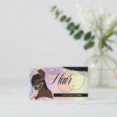 Haarlijst, Braids, Lock, Salon, Aangepaste Logo bu Visitekaartje (Staand voorkant)