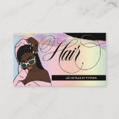 Haarlijst, Braids, Lock, Salon, Aangepaste Logo bu Visitekaartje (Voorkant)