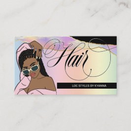 Haarlijst, Braids, Lock, Salon, Aangepaste Logo bu Visitekaartje