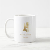 Haarlijst Chic Gold Scissors Comb. Koffiemok (Links)