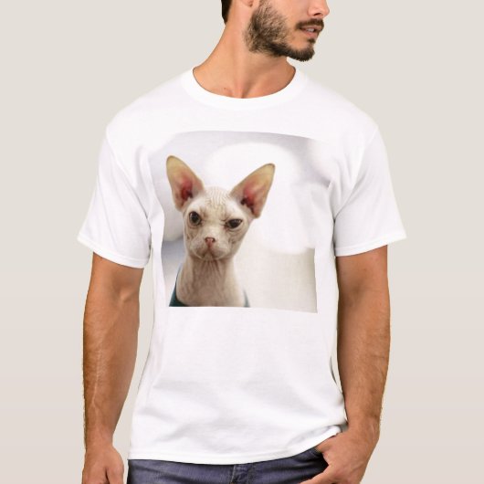 haarloos kat t-shirt (Voorkant)