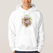 Haarloze chimpansee hoodie (Voorkant)