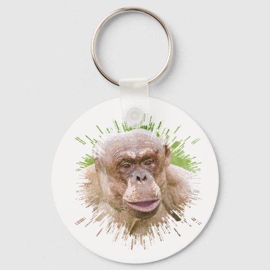 Haarloze chimpansee sleutelhanger (Voorkant)