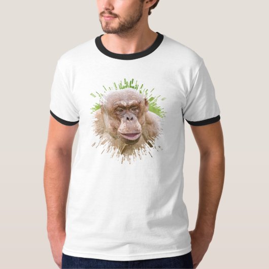 Haarloze chimpansee t-shirt (Voorkant)