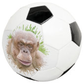 Haarloze chimpansee voetbal (Drie kwart)