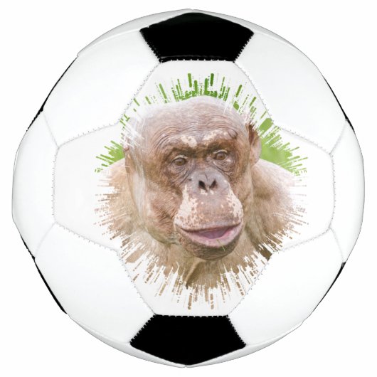 Haarloze chimpansee voetbal (Voorkant)