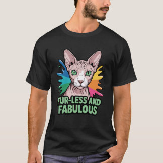 Haarloze en Prachtige Kattenvader Haarloze Kat Hui T-shirt