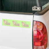 Haarloze haas is zich bewust van borstkanker bumpersticker (Op Truck)