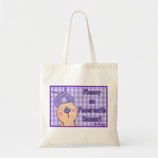 Haarloze haas Phooey op alvleesklier kanker Tote Bag (Voorkant)