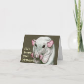 Haarloze Rat, Verjaardag vergeten? Kaart (Voorkant)