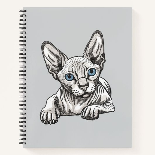 Haarloze Sphynx Kat Notitieboek (Voorkant)