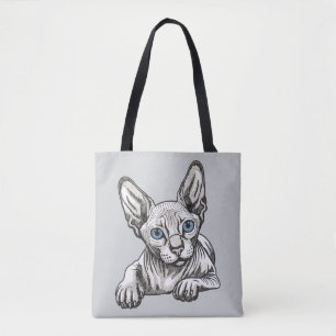 Haarloze Sphynx Kat  Tote Bag